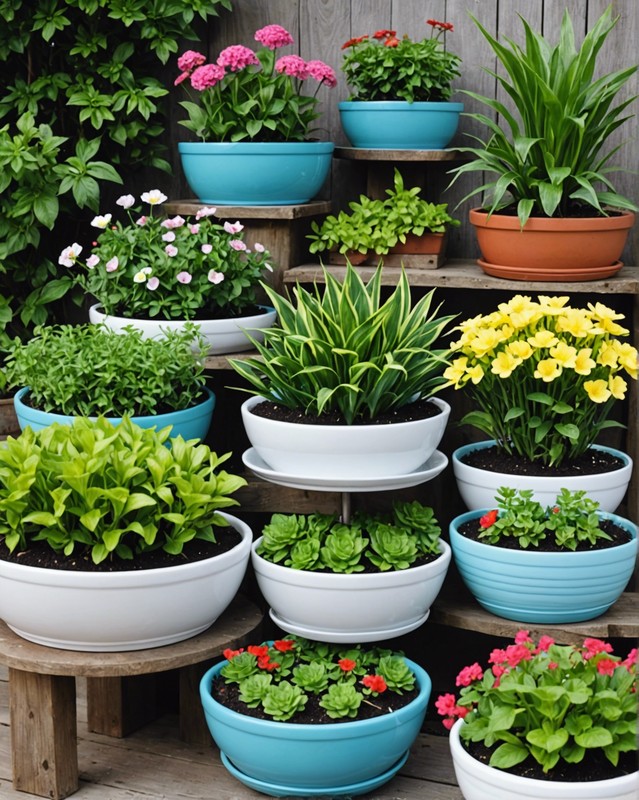 Planters with Saucers