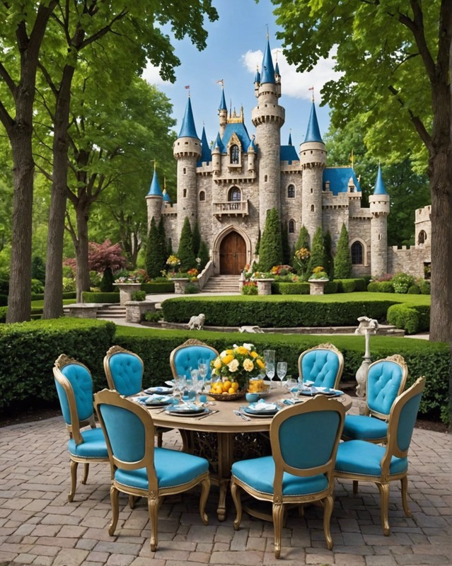 Princess Castle Dining Area with a Royal Throne