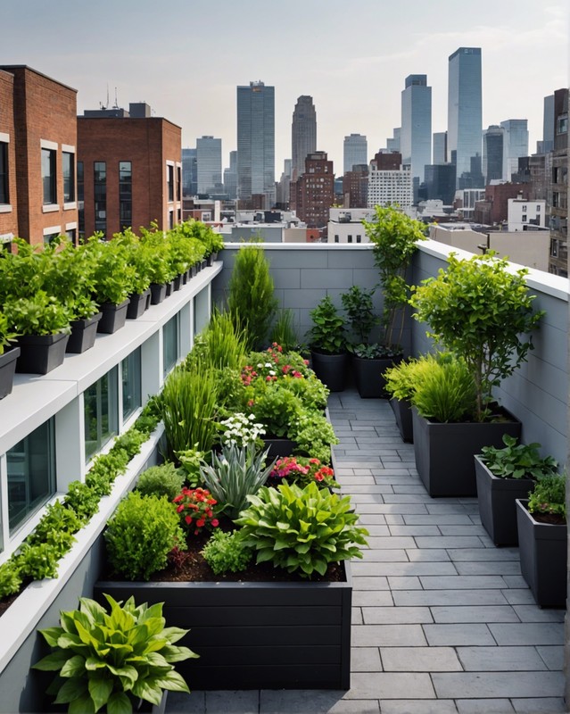 Rooftop Garden with City Views