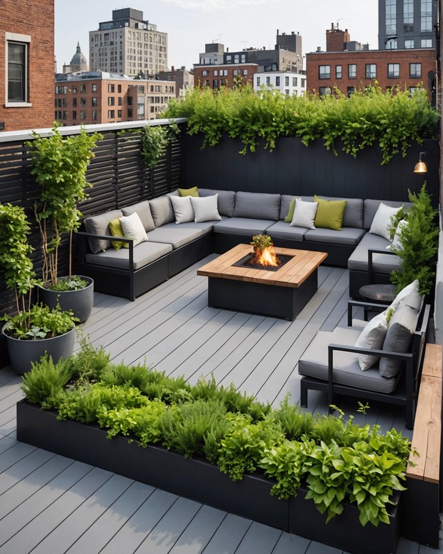 Rooftop Garden with Lounge Area 