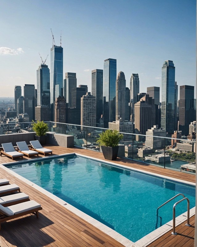 Rooftop Pool with Panoramic Cityscape Views
