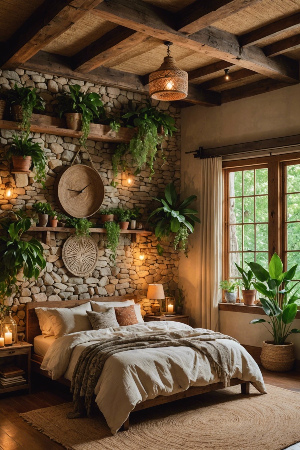 Rustic Charm with Natural Elements: