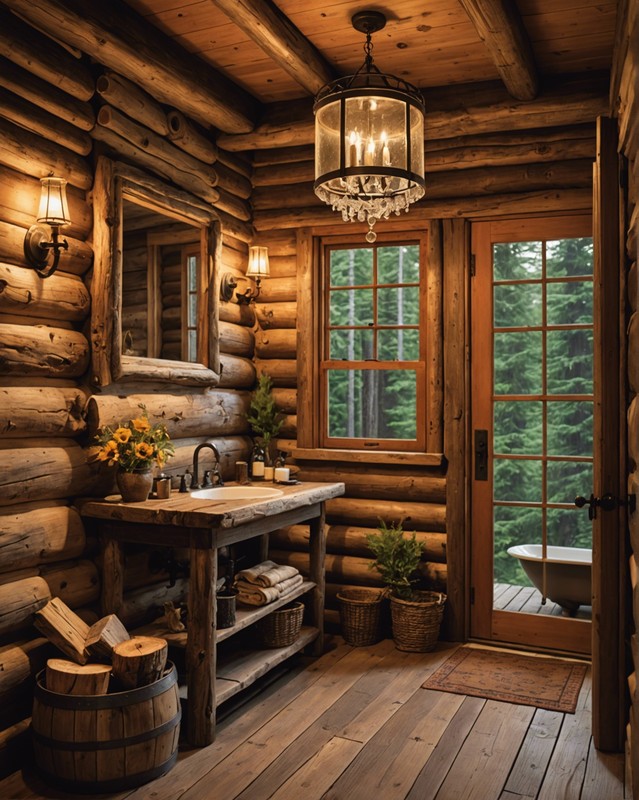 Rustic Log Cabin Showers