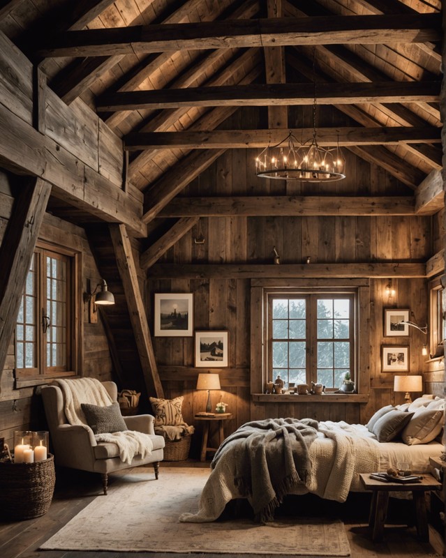 Rustic Retreat: Wooden Accents and Cozy Textiles