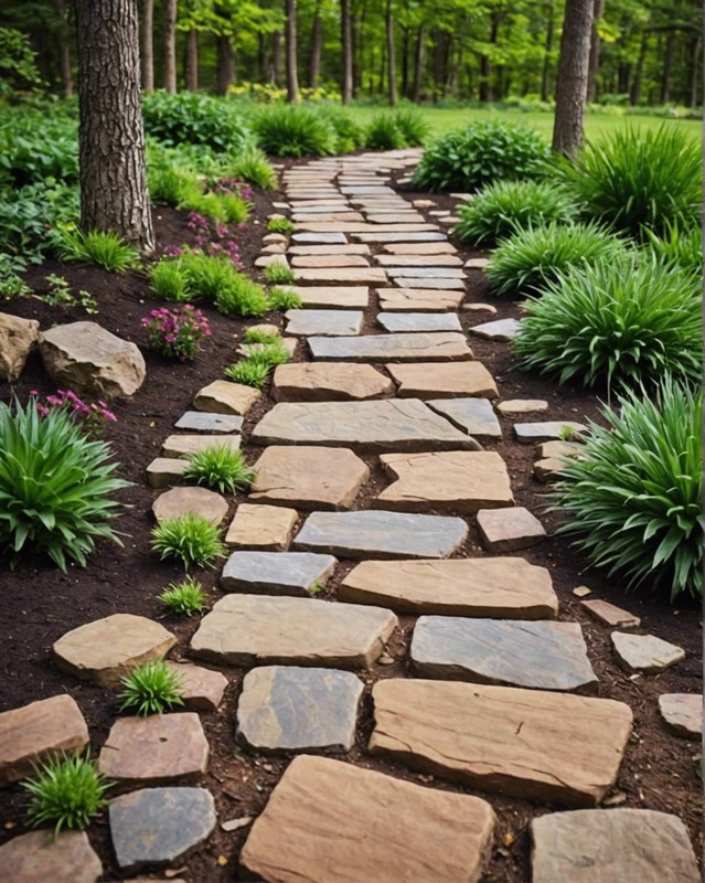 Sandstone Path with Rustic Charm
