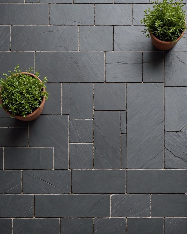 Slate Tile in Dark Gray