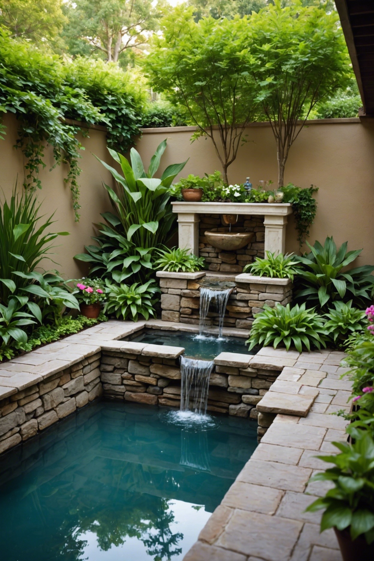 Small Fountain with Pool
