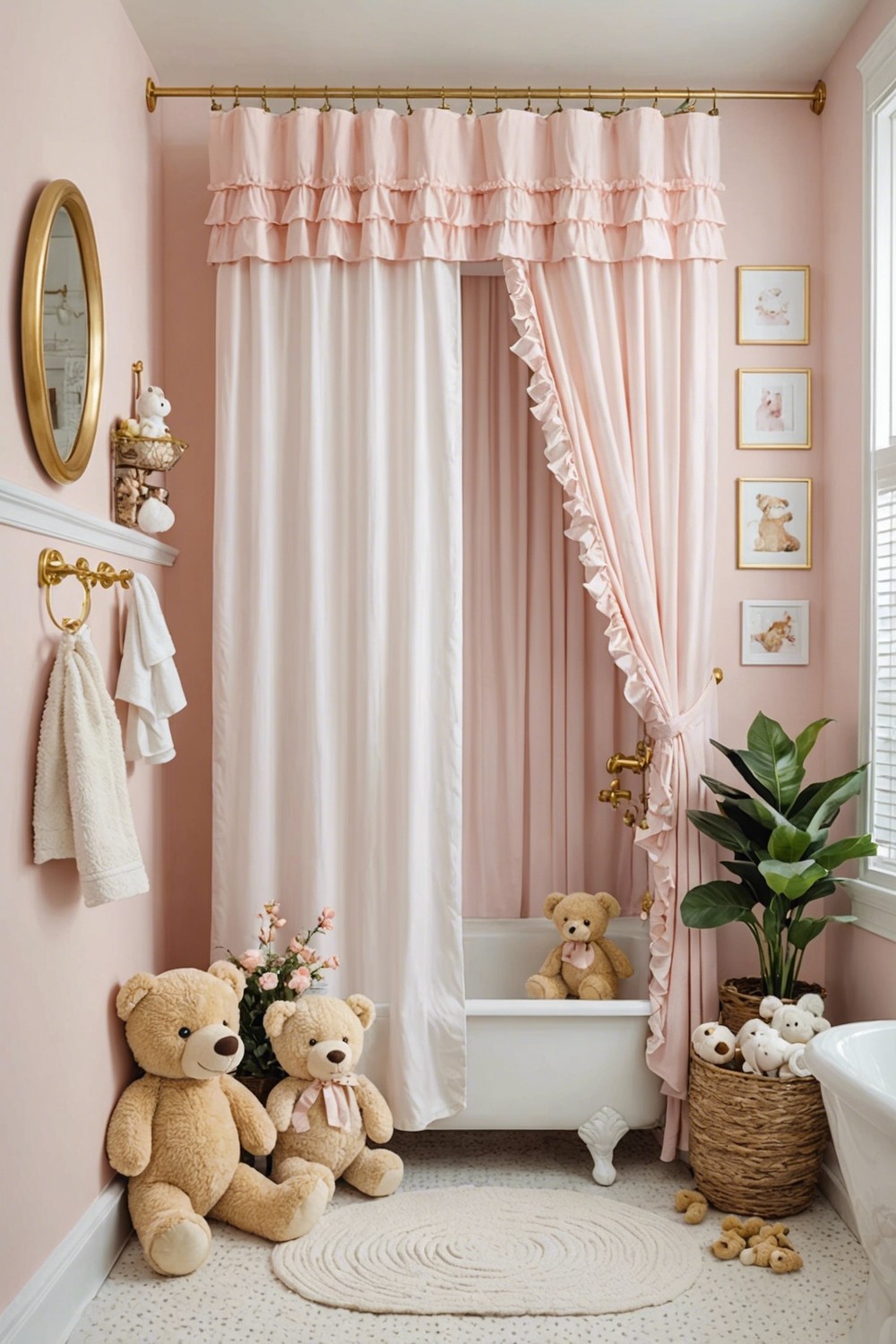 Soft, Ruffled Shower Curtain