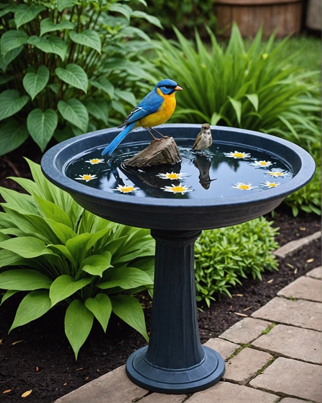 Solar Powered LED Bird Bath