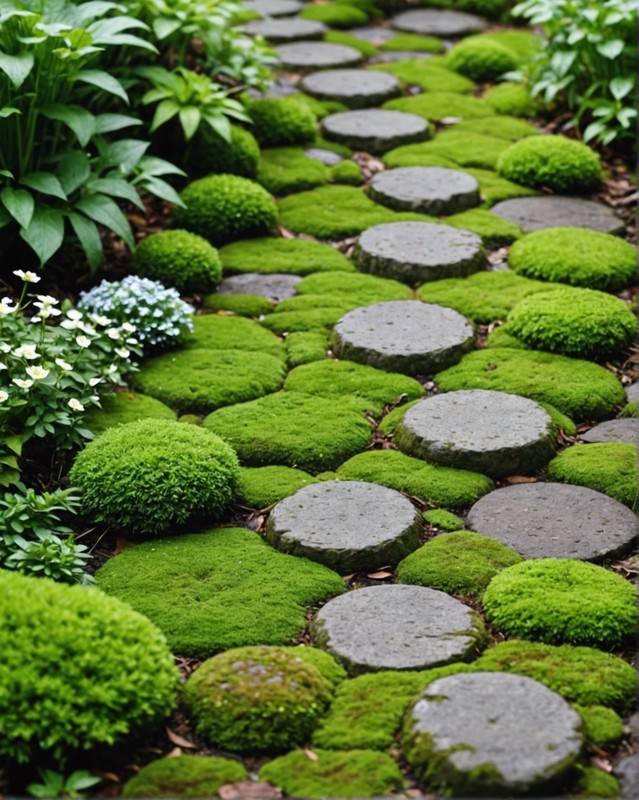Stepping Stone Path with Mossy Joints