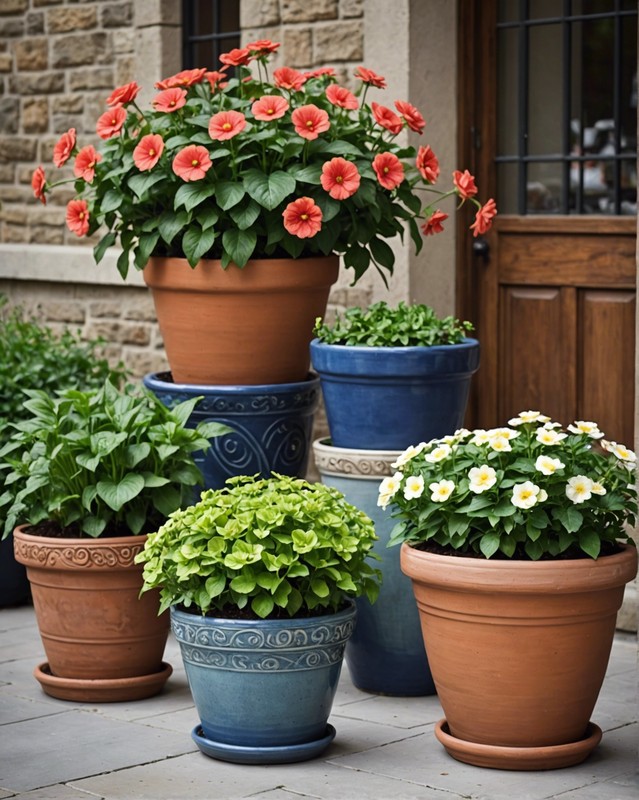 Stoneware Flower Pots