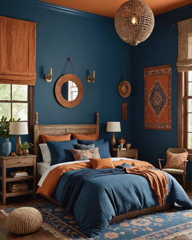 Stunning Paint Colors for a Blue Boho Bedroom