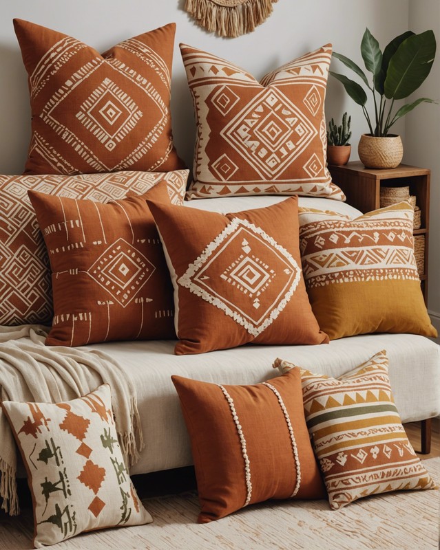 Throw Pillows with Tribal Patterns