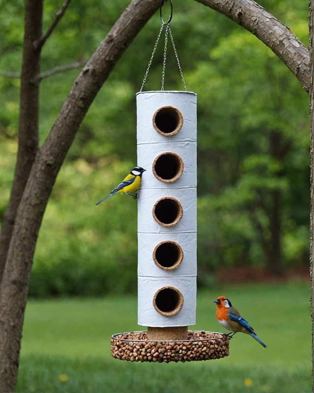 Toilet Paper Roll Bird Feeder