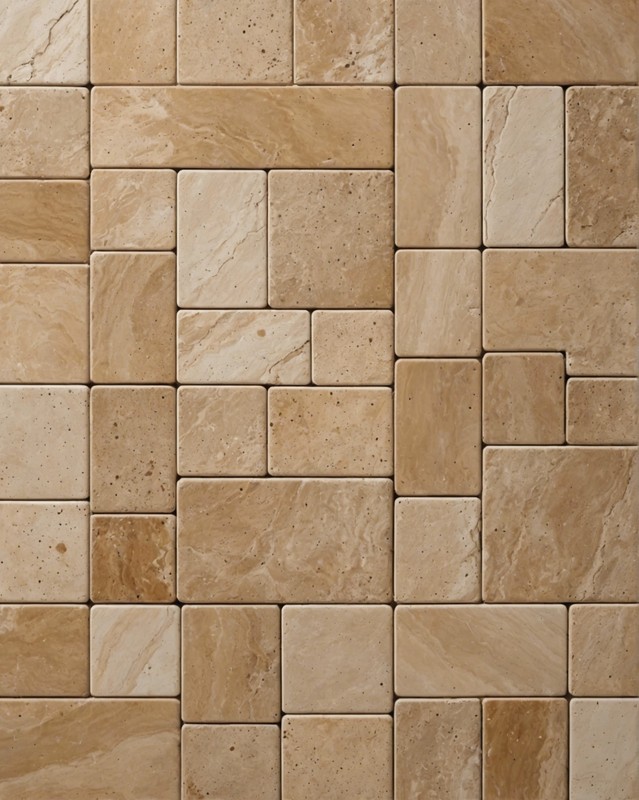 Travertine Tiles with a Chiseled Finish