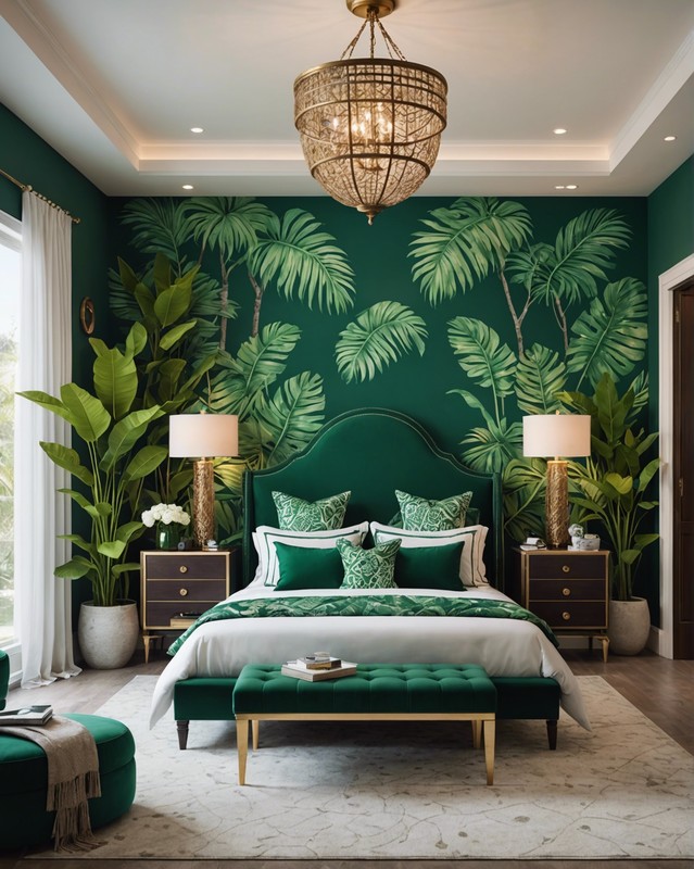 Tropical Paradise: Lush Greens and Exotic Patterns