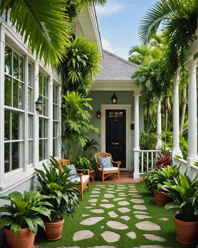 Tropical with Lush Greenery