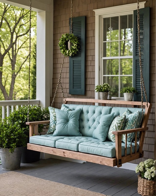Tufted Porch Swing