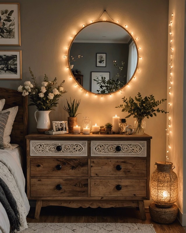 Use candles or fairy lights for ambiance