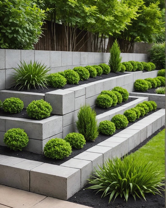 Use Concrete Blocks for a Modern Look