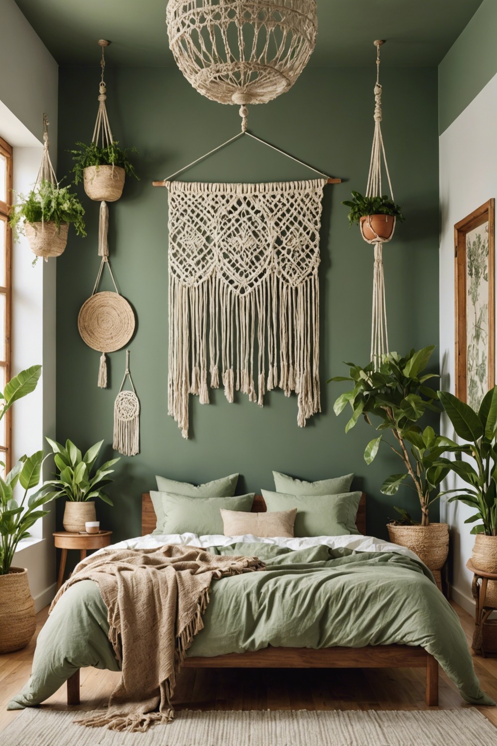 Use Sage Green as a Soothing Ceiling Color