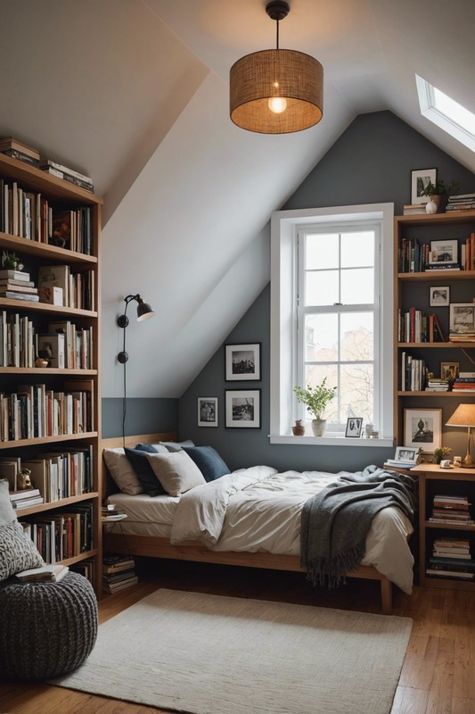 Utilize Corner Shelves for Book Storage
