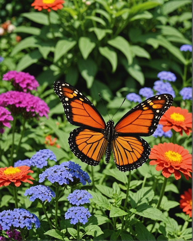 Vibrant Butterfly Garden
