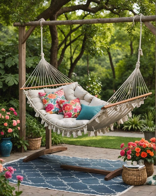 Whimsical Floral Hammock with Ruffles