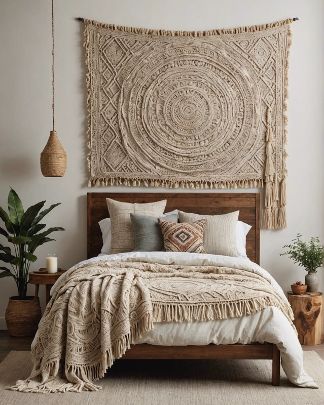 Woven Blanket as a Wall Hanging