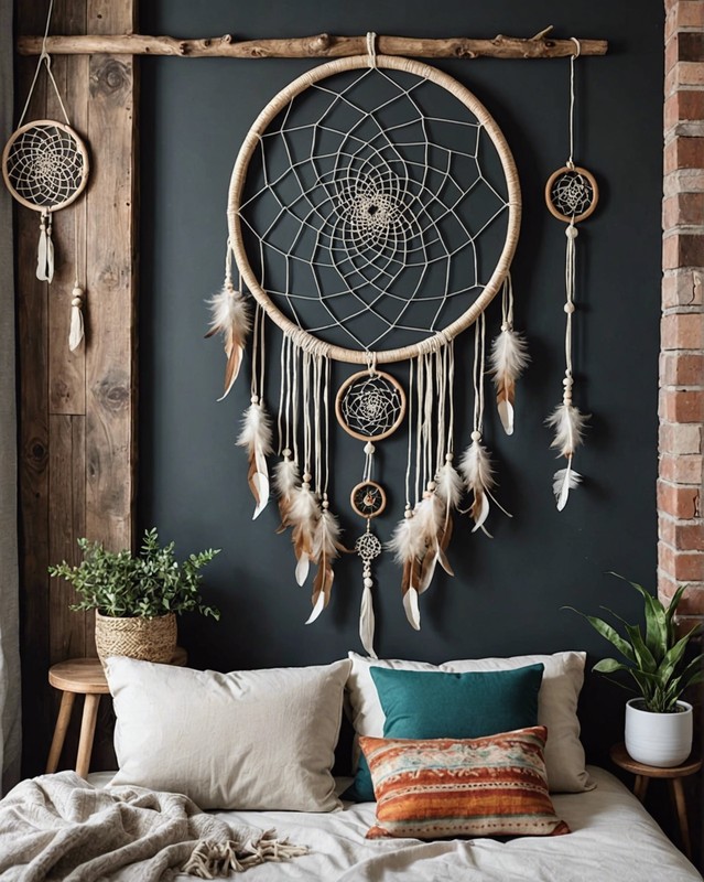 Woven Wall Hanging and Dreamcatcher