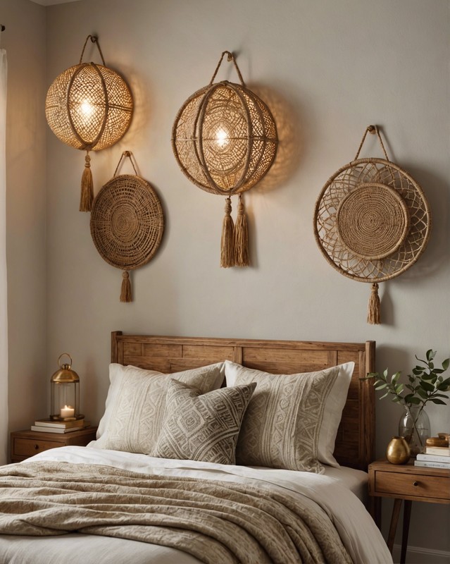 Woven wall sconces