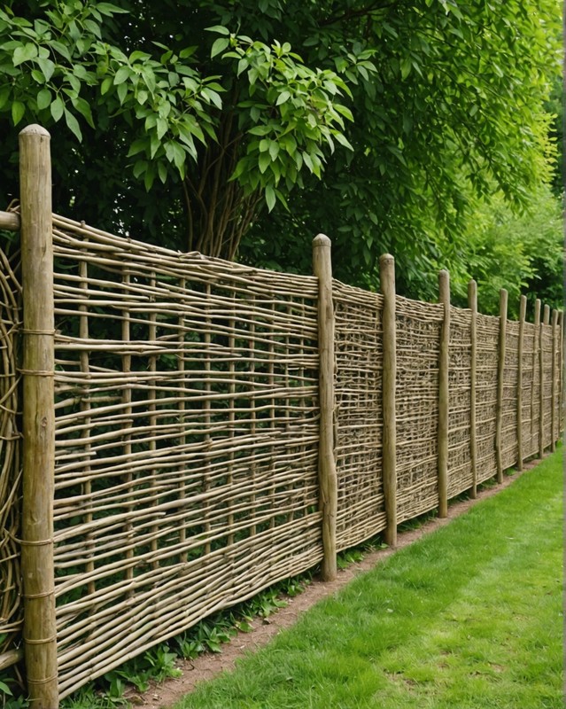 Woven Willow Fencing