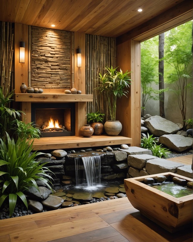 Zen Den with Natural Materials