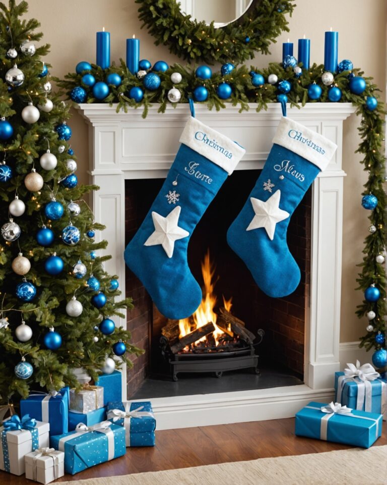 20 Blue Christmas stocking ideas