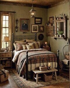 20 Charming Primitive Bedroom Ideas