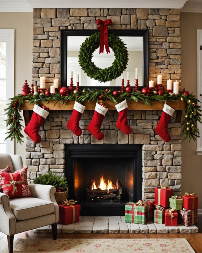 20 Christmas Mantel Decor Ideas