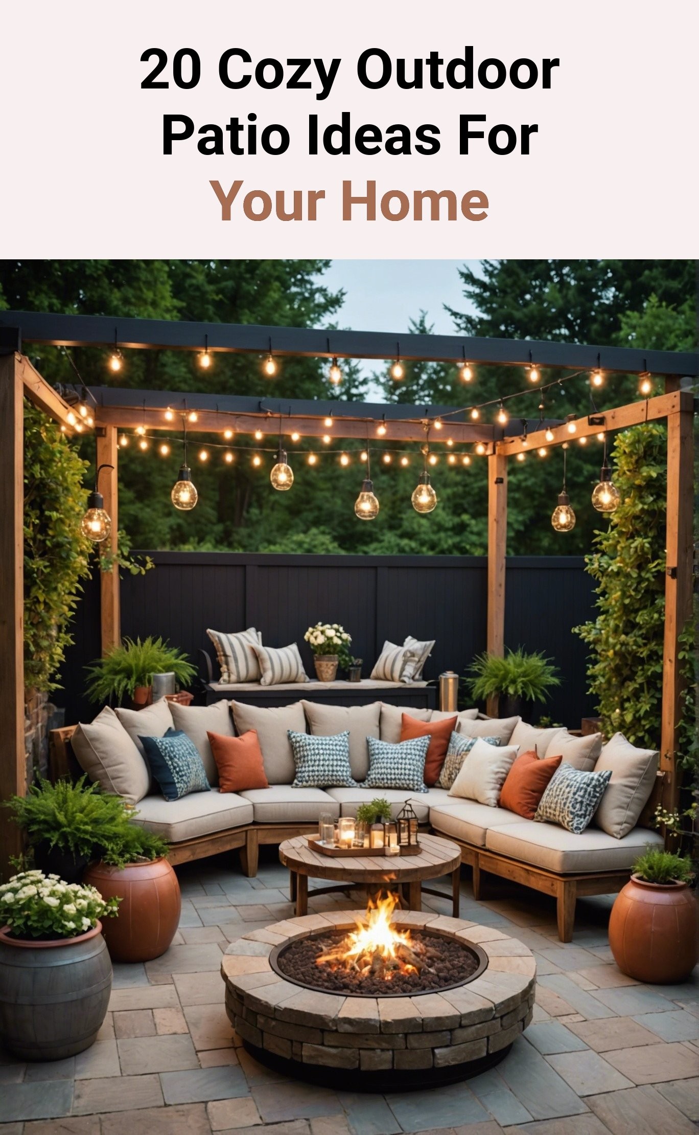 20 Cozy Outdoor Patio Ideas For Your Home