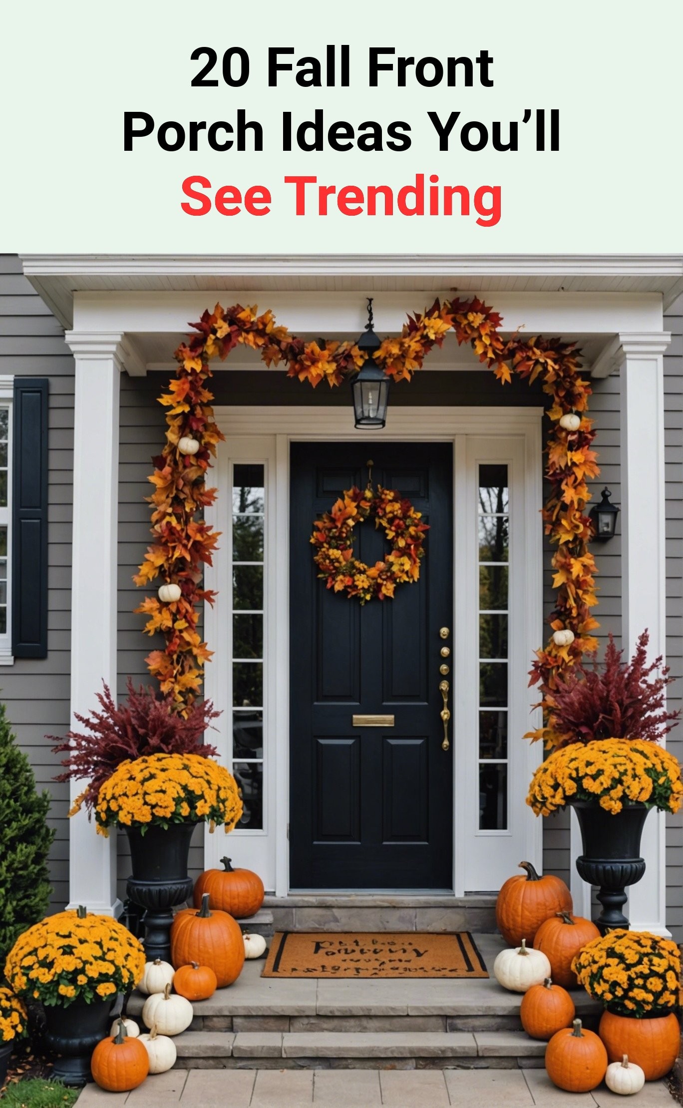 20 Fall Front Porch Ideas You’ll See Trending