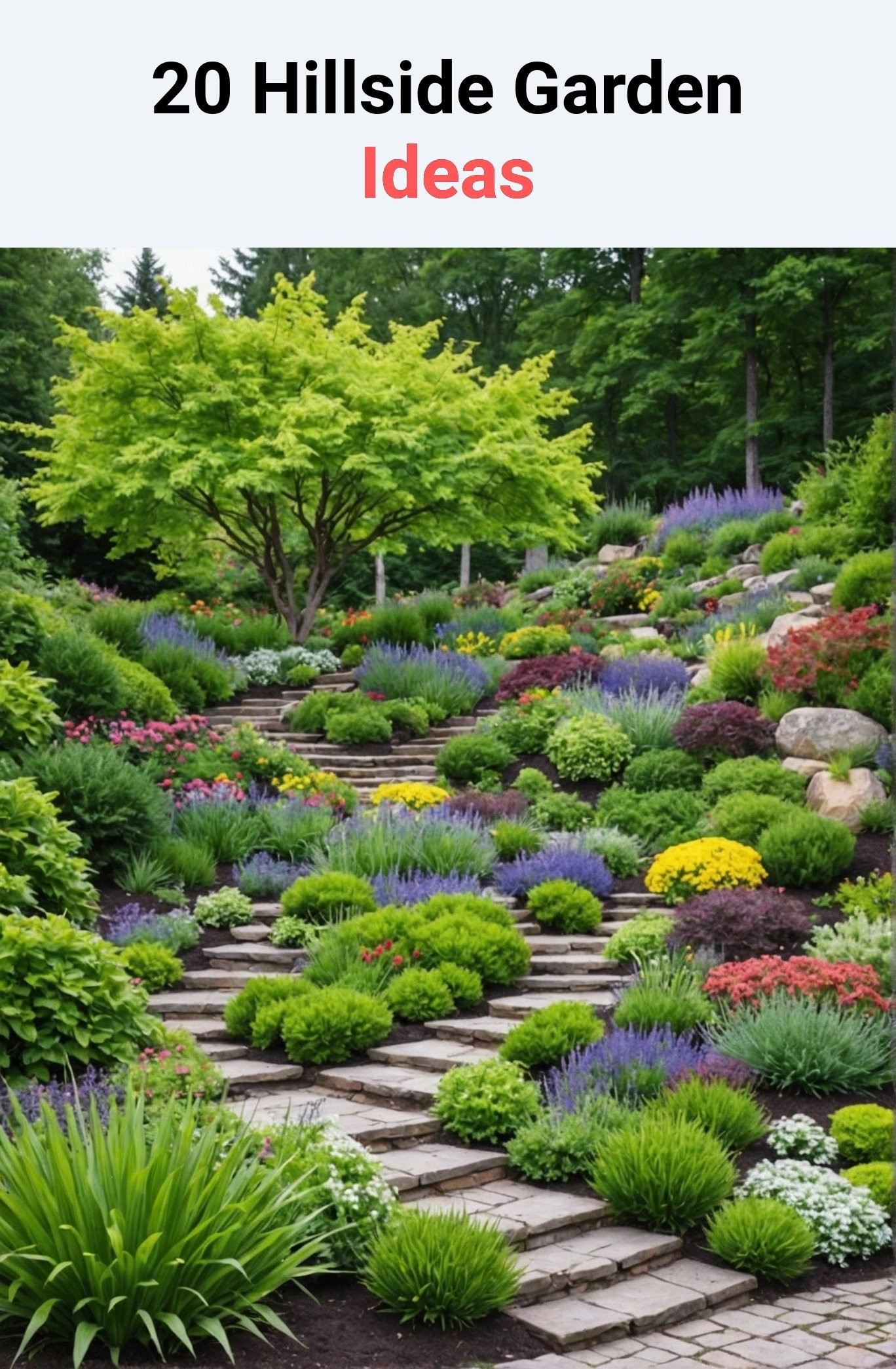 20 Hillside Garden Ideas