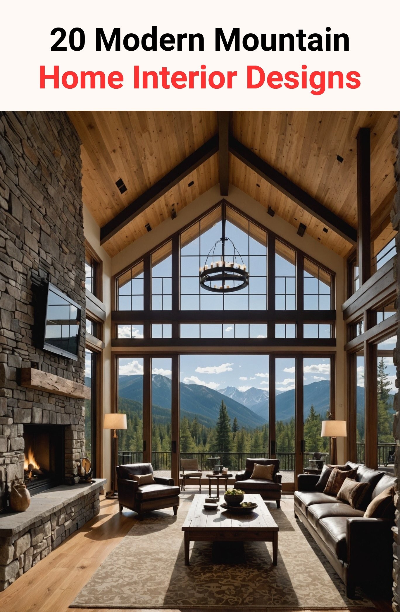 20 Modern Mountain Home Interior Designs