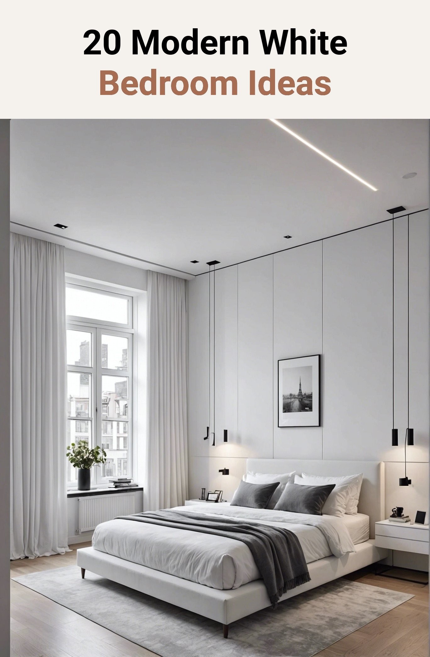 20 Modern White Bedroom Ideas
