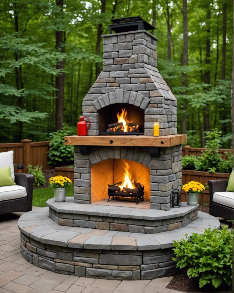 20 Safe and Kid-Friendly Outdoor Fireplaces for your backyard