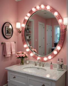 20 Trendy Girly Bathroom Mirror Styles