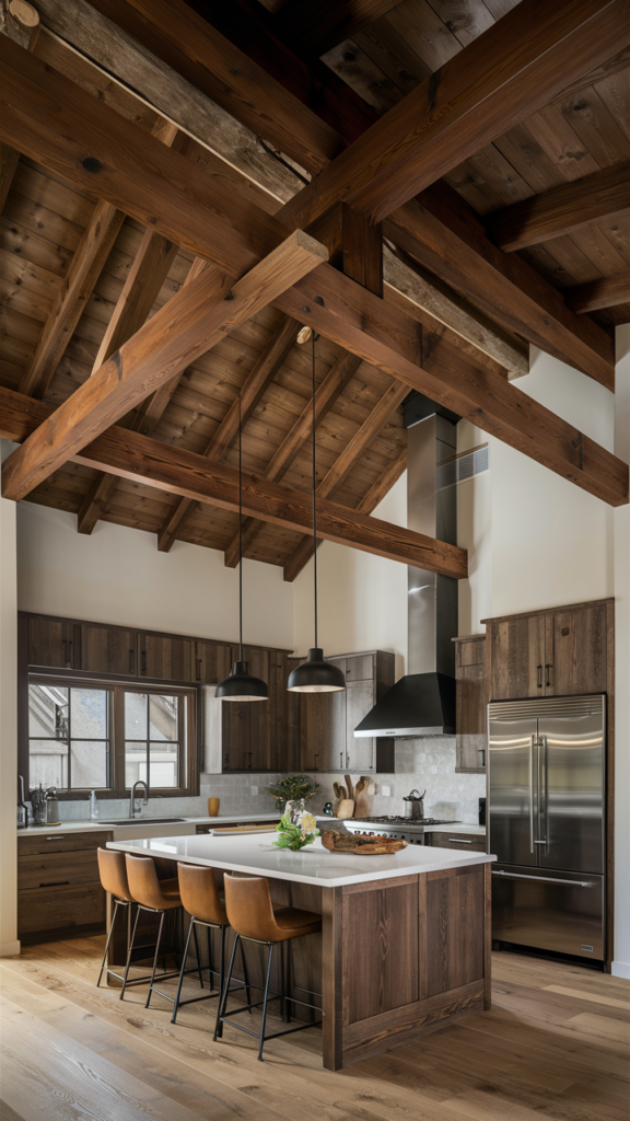 Exposed Beams and Wooden Ceilings
