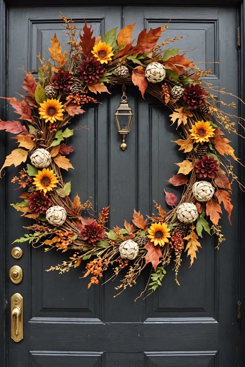 Add a Fall Wreath to Your Door