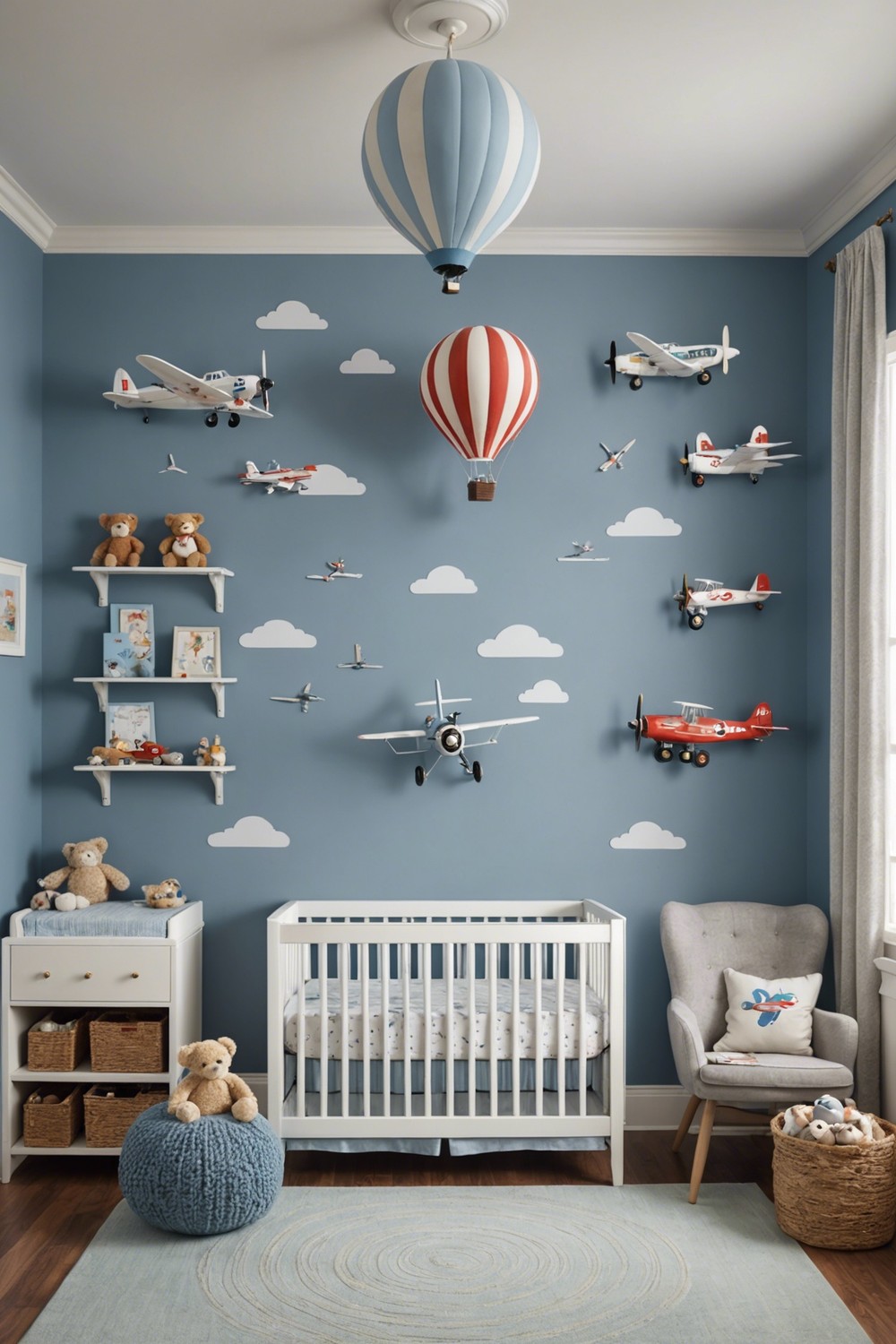Adorable Airplane Themed Nursery