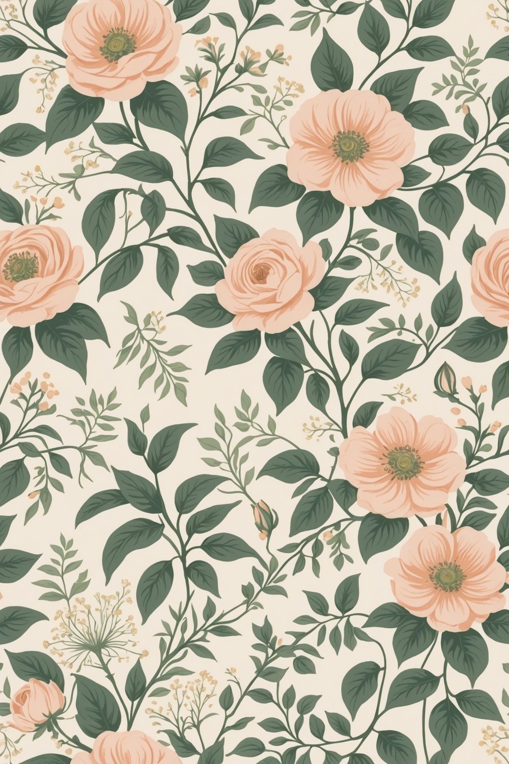 Blushing Blooms: Delicate Floral Patterns in Pastel Hues