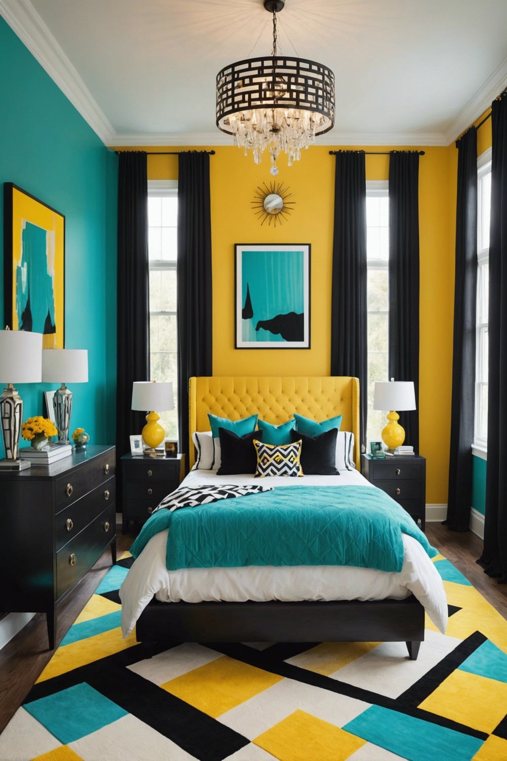Bold and Bright Boudoir