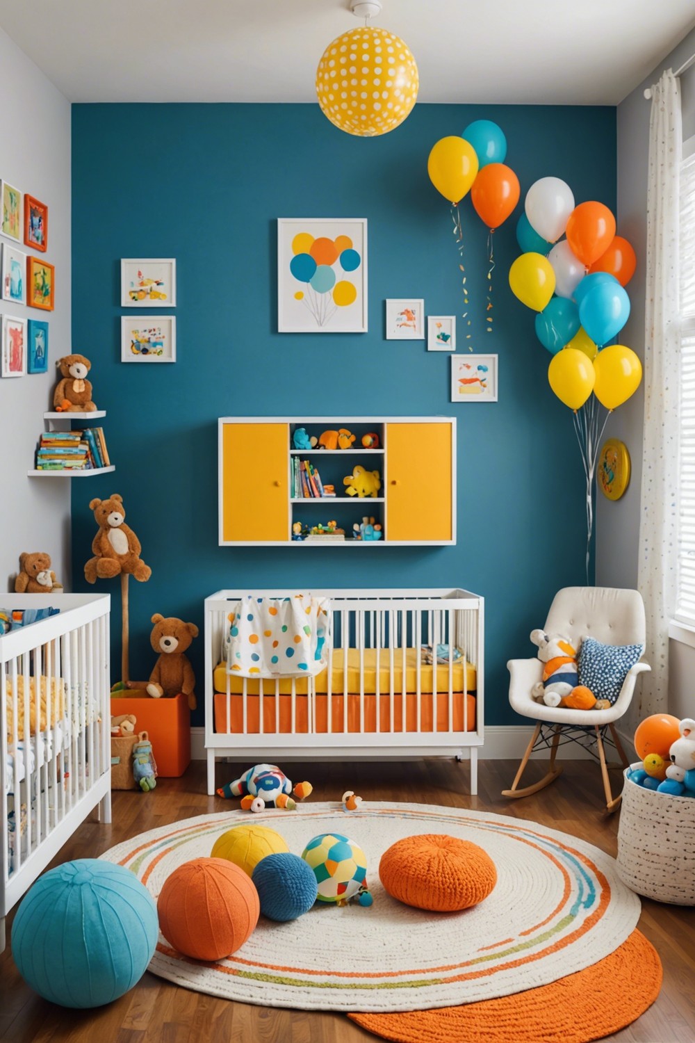 Bright and Bold Colorful Nursery