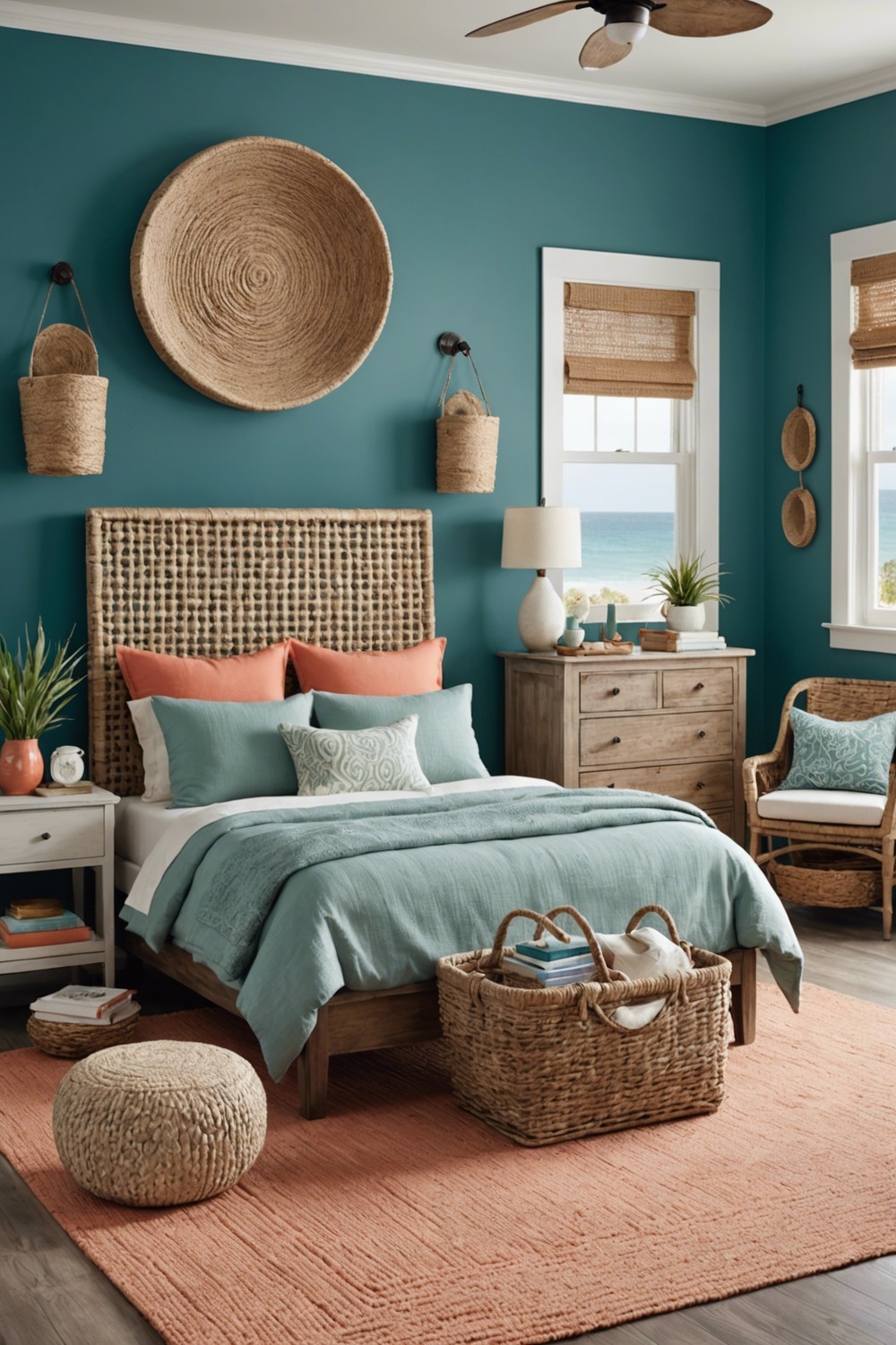 Coastal Chic: Teal and Coral Color Combo